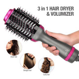 One Step 2 in 1 Hair Dryer & Brush Brush for Fast Drying, Straightening, Curling