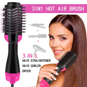 One Step 2 in 1 Hair Dryer & Brush Brush for Fast Drying, Straightening, Curling