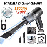 3 In 1 Portable Vacuum Cleaner- Durable Wireless Vacuum -duster Blower Air Pump- High Power Strong Suction Vacuum Cleaner For Home, Laptop, Vehicle Interior Cleaner