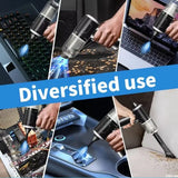 3 In 1 Portable Vacuum Cleaner- Durable Wireless Vacuum -duster Blower Air Pump- High Power Strong Suction Vacuum Cleaner For Home, Laptop, Vehicle Interior Cleaner