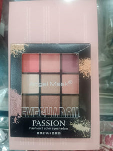 9 Colors Eyeshadow Palette – Multicolor Matte & Glitter | Cream-based