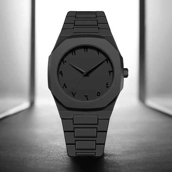 Full Black Aura Quartz Watch – Lightweight Design, , Premium Quality & Finish – Best Quality Analog Watch
