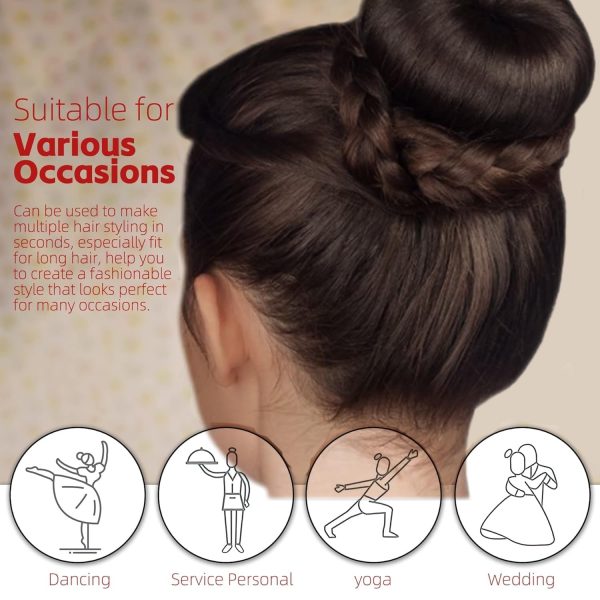 Hair Bun Maker French Twist Hair Fold Wrap Snap For Hair Easy Bun Hair Tool Ballet Bun For Kids And Women(random Color)