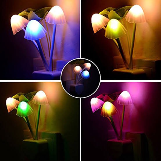 Mushroom Night Light | Led Night Lights | Flower Lamp Bedroom Baby Room Lamps For Family, Friend Or Kids Gifts (random Colors)