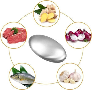 Odor Removing Steel Soap Bar With Stand And Box | Soap For Lazy People | Odor Remover Bar Deodorant Metal Soap Stainless Steel Soap Bar Eliminating Smell Like Onion, Garlic Or Fish And Holder Dishes For Kitchen