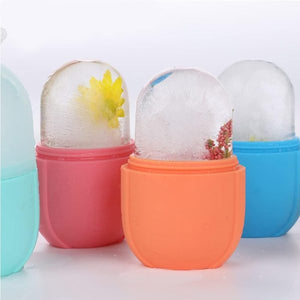(plain Design )ice Roller For Face Ice Roller For Face Massager Face Ice Roller To Enhance Skin Glow Shrink &tighten Pores Reusable Facial Ice Roller Face Ice Treatment (random Color)