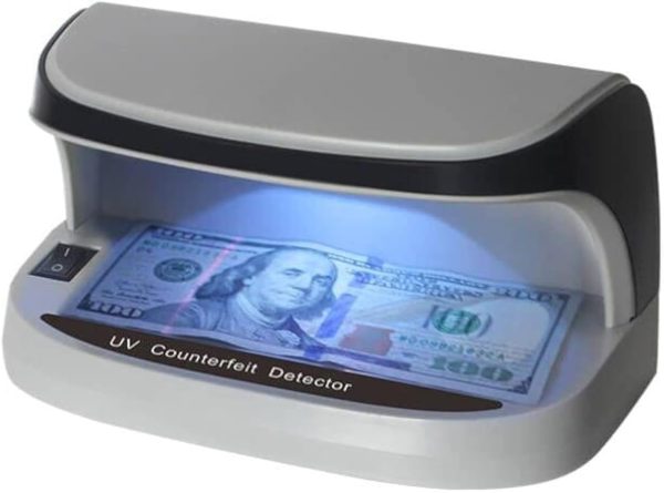 Portable Handy Small Uv Counterfeit Detector Bank Note Detector Money Checker With Battery | Note Checker | Fake Note Detector