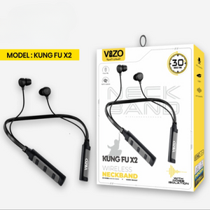 Vizo Kung Fu X2 Wireless Neckband – Best Quality Neckband – Wireless Neckband ( Random Color )
