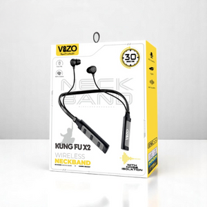 Vizo Kung Fu X2 Wireless Neckband – Best Quality Neckband – Wireless Neckband ( Random Color )